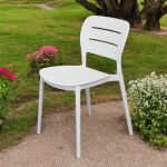 HAZEL - set 2 sedie in polipropilene impilabili