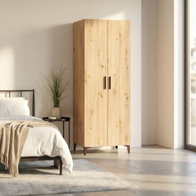 JOSIE - armadio due ante moderno minimal in legno