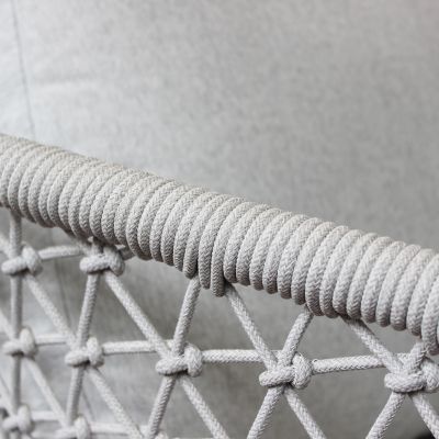 WAVEL - divano da giardino circolare in alluminio con cuscini