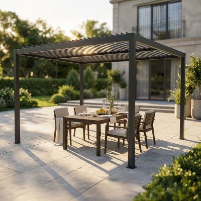 NIMBUS - pergola bioclimatica in alluminio 3x4