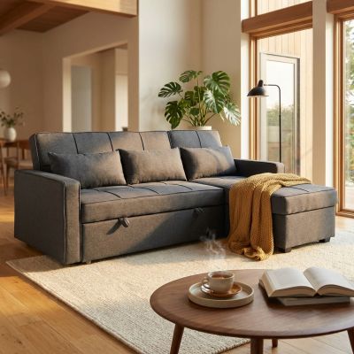 CLOTH - divano letto con penisola
