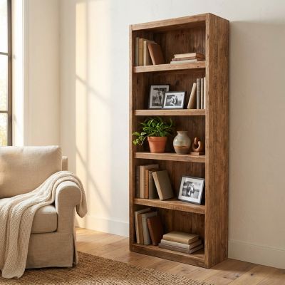 PEZ - libreria con 6 ripiani in legno di pino riciclato