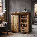 BEILY - portabottiglie legno di mango