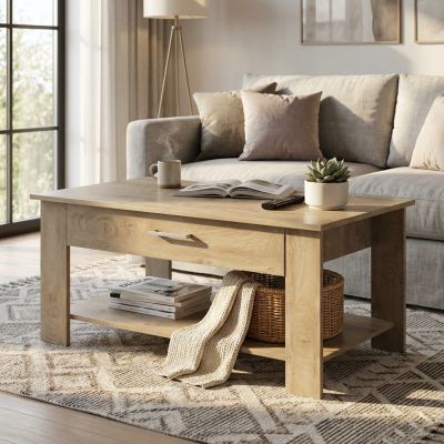 BERRY - tavolino da salotto moderno cm 110 x 60 x 44 h