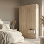 MERIN - armadio di design con 3 ante 2 cassetti