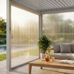 Laterale in PVC per lato da 3 m pergola bioclimatica