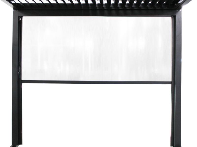 Laterale in PVC per lato da 4 m pergola bioclimatica