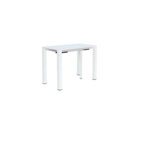 ARIZONA - set tavolo in alluminio cm 85x51,50/104/156/208/260 x 74 h con 10 poltrone Lotus