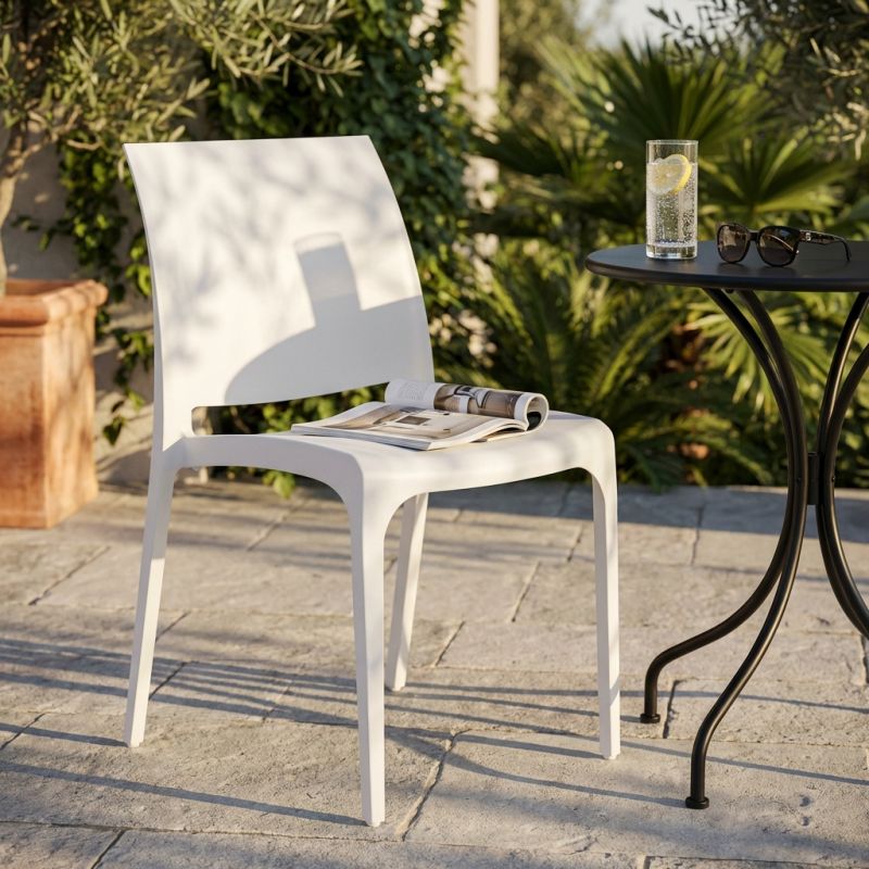 VOLGA - sedia da giardino in plastica