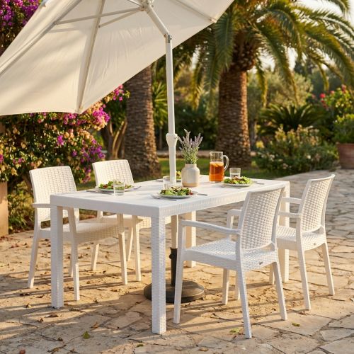 CALIGOLA - tavolo da giardino in wicker