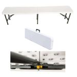 Set 2 panche catering pieghevole e abs bianco