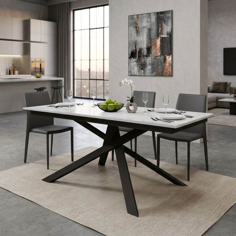 RIGEL - tavolo da pranzo allungabile da 120 cm