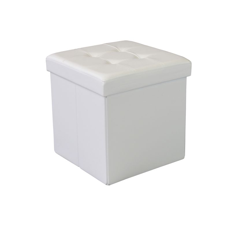 ZARA - pouf quadrato in ecopelle