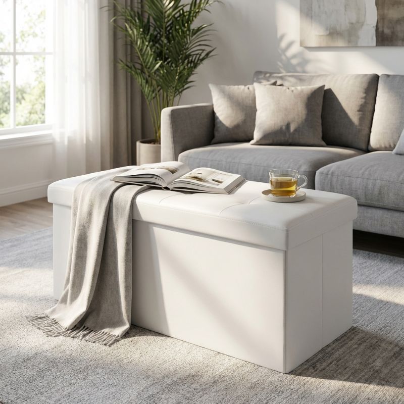 IRO - pouf rettangolare in ecopelle