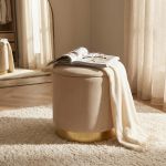 LARA - pouf rotondo in velluto