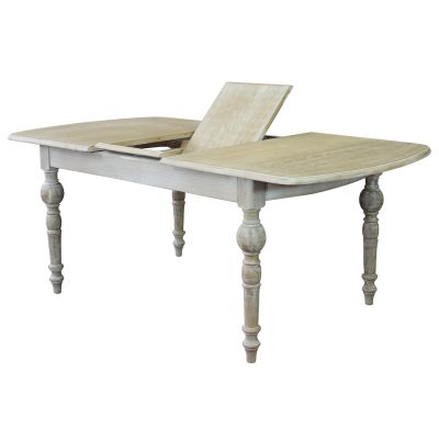 CROSS - tavolo vintage allungabile in legno con piano stondato