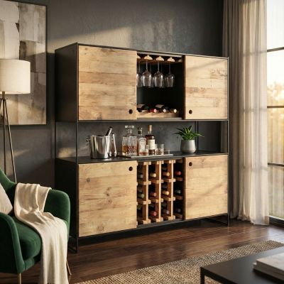 PINUS BLACK - credenza in legno massiccio
