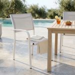 TORRES - poltrona con struttura in alluminio verniciato bianco, antracite, taupe o tortora