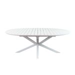 ARTORIUS - tavolo rotondo da giardino in alluminio allungabile 150/200 x 150