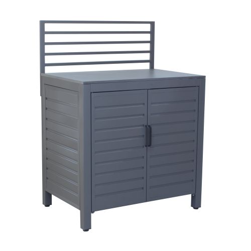 JUNO - modulo con armadietto per cucina da esterno in alluminio
