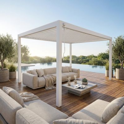 OAKSHAFT - pergola bioclimatica a doppia lamella 3 x 3