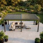 MOONTRIMMER - modulo per estensione pergola bioclimatica in alluminio modulare 3 x 3 m