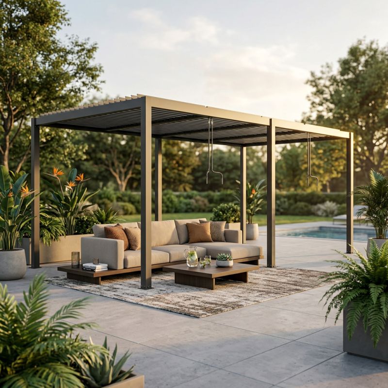 TWIGGER - pergola bioclimatica 7,8 x 4