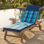 STRAND - cuscino sdraio con doppia cucitura idrorepellente a quadri