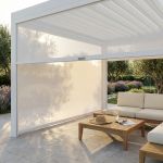Laterale in Textilene per lato da 4 m pergola bioclimatica