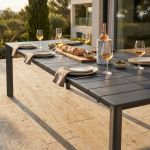 FALL - tavolo da giardino in alluminio allungabile 165/215x85