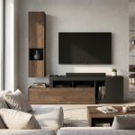 LIBERTY - parete attrezzata moderna cm 245 x 195 x 35 h