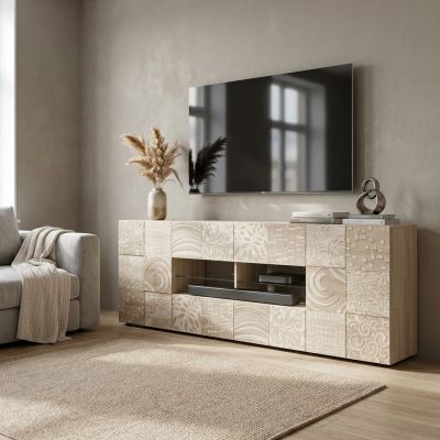 MORI - madia di design moderno 2 ante e 4 cassetti
