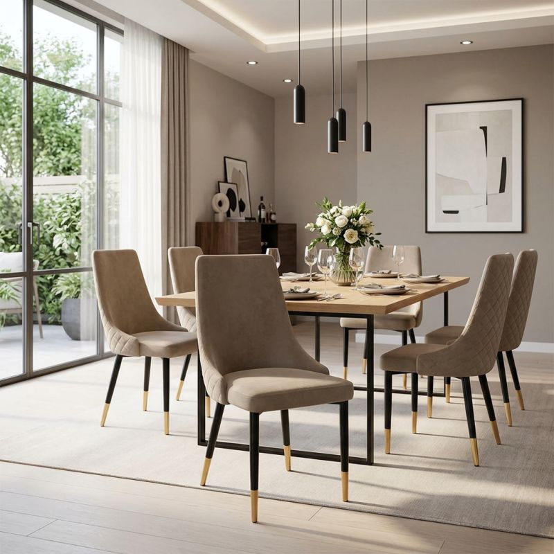 ARLETTE - sedia di design moderno in velluto