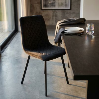 AULENA - sedia di design moderno in velluto