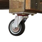 WINKY - mobile in legno riciclato con 5 ripiani su ruote