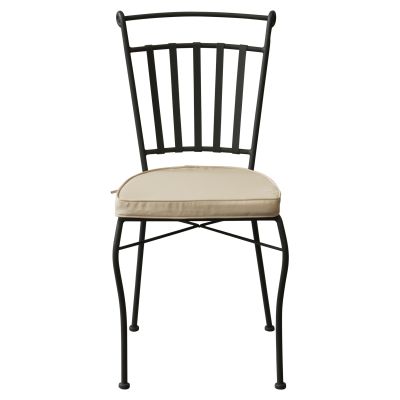 ODETTE - sedia in metallo verniciato a polvere antracite