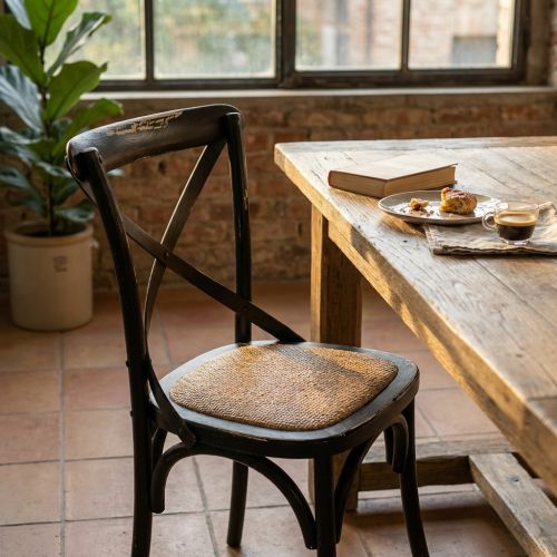 CROSS - sedia vintage in legno