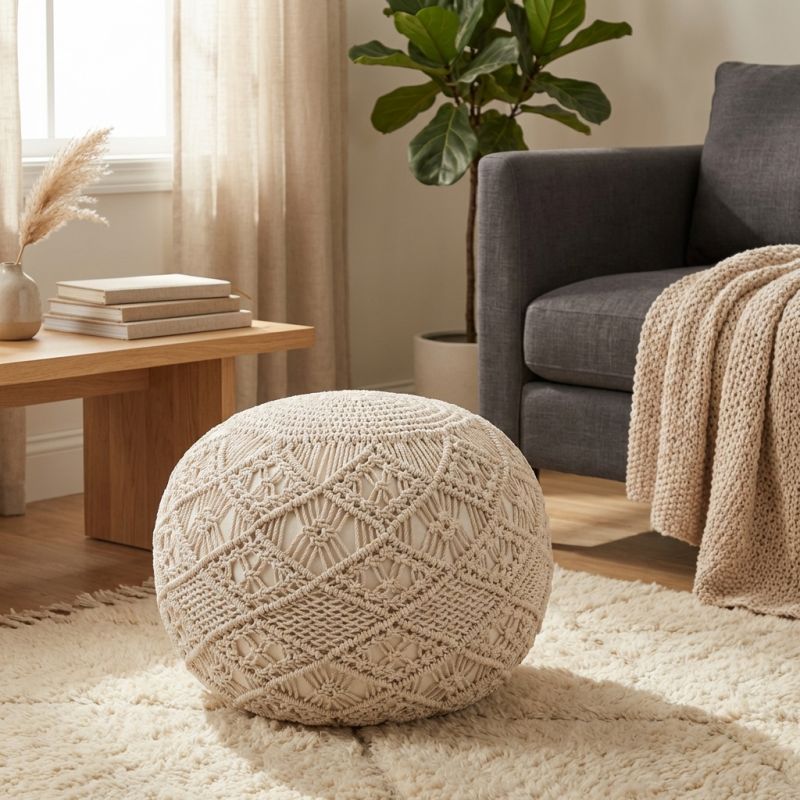 CISCO - pouf in cotone