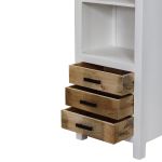 MIRELLA - mobile in legno di mango con 3 cassetti e 3 ripiani