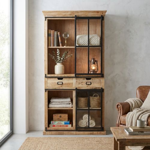 NAUTILUS - mobile in legno di mango con ante e cassetti