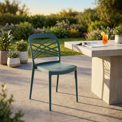 INES - sedia in polipropilene impilabile