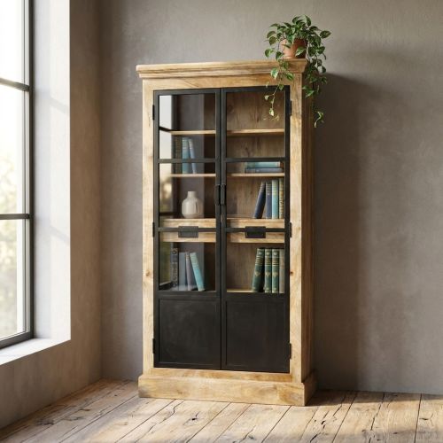 FREEMAN - mobile credenza in legno di mango