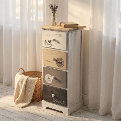 SEVEN - mobiletto in legno con cassetti