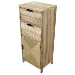 AZEL - mobiletto in legno con 2 cassetti e 1 anta