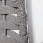 MATISSE - dondolo con struttura in allumino beige con corda beige