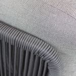 BARTON - poltrona con struttura in alluminio e 