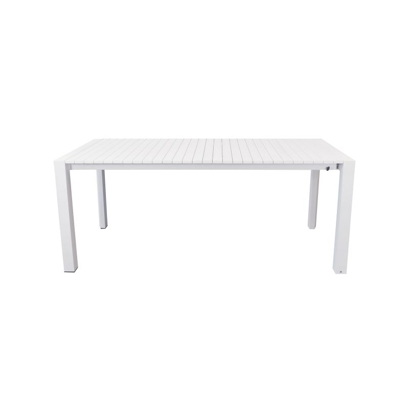 BRUNO - tavolo con struttura in alluminio verniciato bianco o antracite
