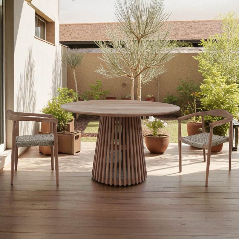 MURRAY - tavolo rotondo in teak