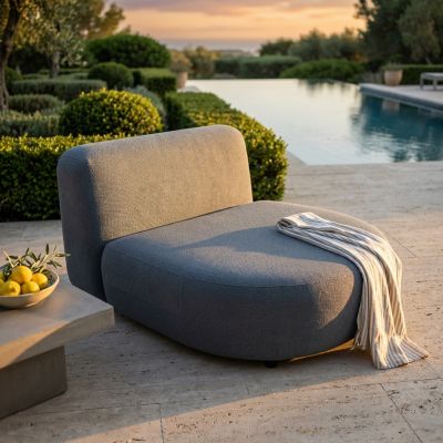 MAMBO - divano letto con struttura in alluminio e tessuto idrorepellente