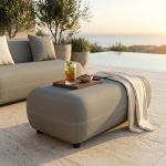 MAMBO - pouf con struttura in alluminio e tessuto idrorepellente